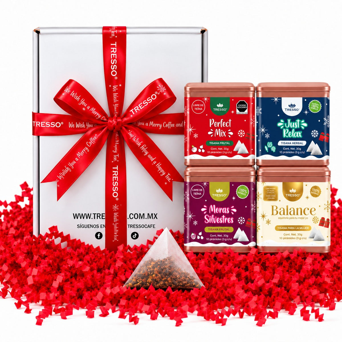Regalo de pirámides 4 sabores