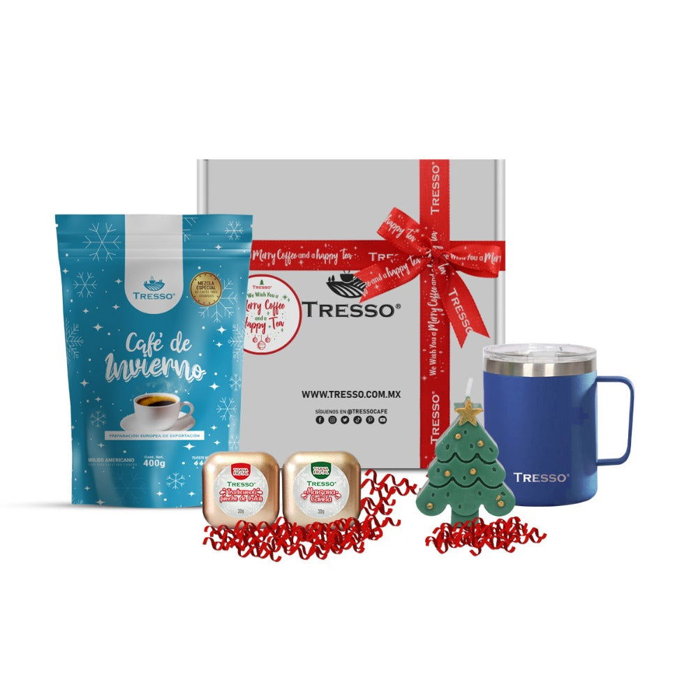 Regalo especial con taza de acero y mini tisanas - TRESSO® 