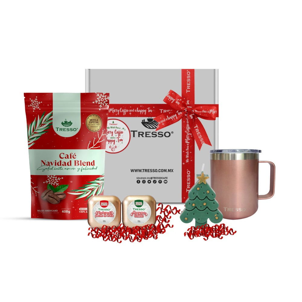 Regalo especial con taza de acero y mini tisanas - TRESSO® 
