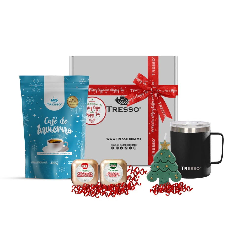 Regalo especial con taza de acero y mini tisanas - TRESSO® 