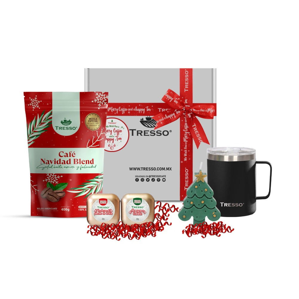 Regalo especial con taza de acero y mini tisanas - TRESSO® 