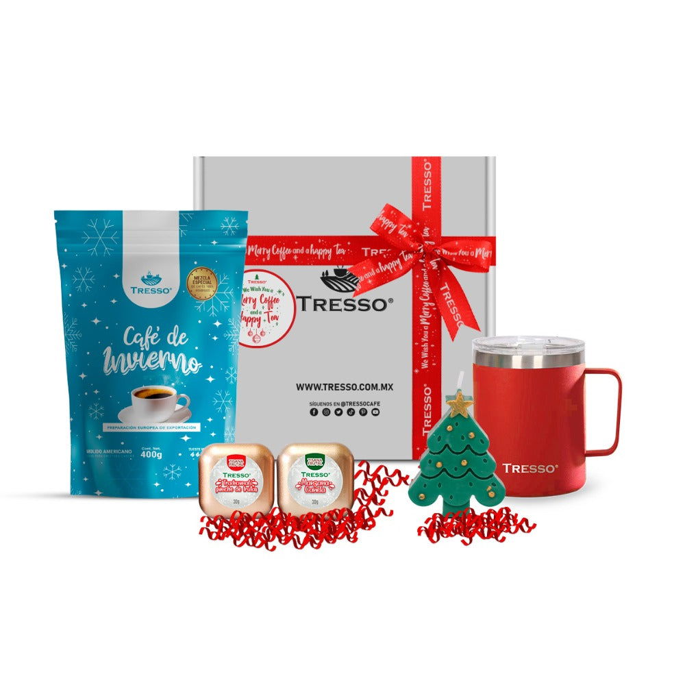 Regalo especial con taza de acero y mini tisanas - TRESSO® 