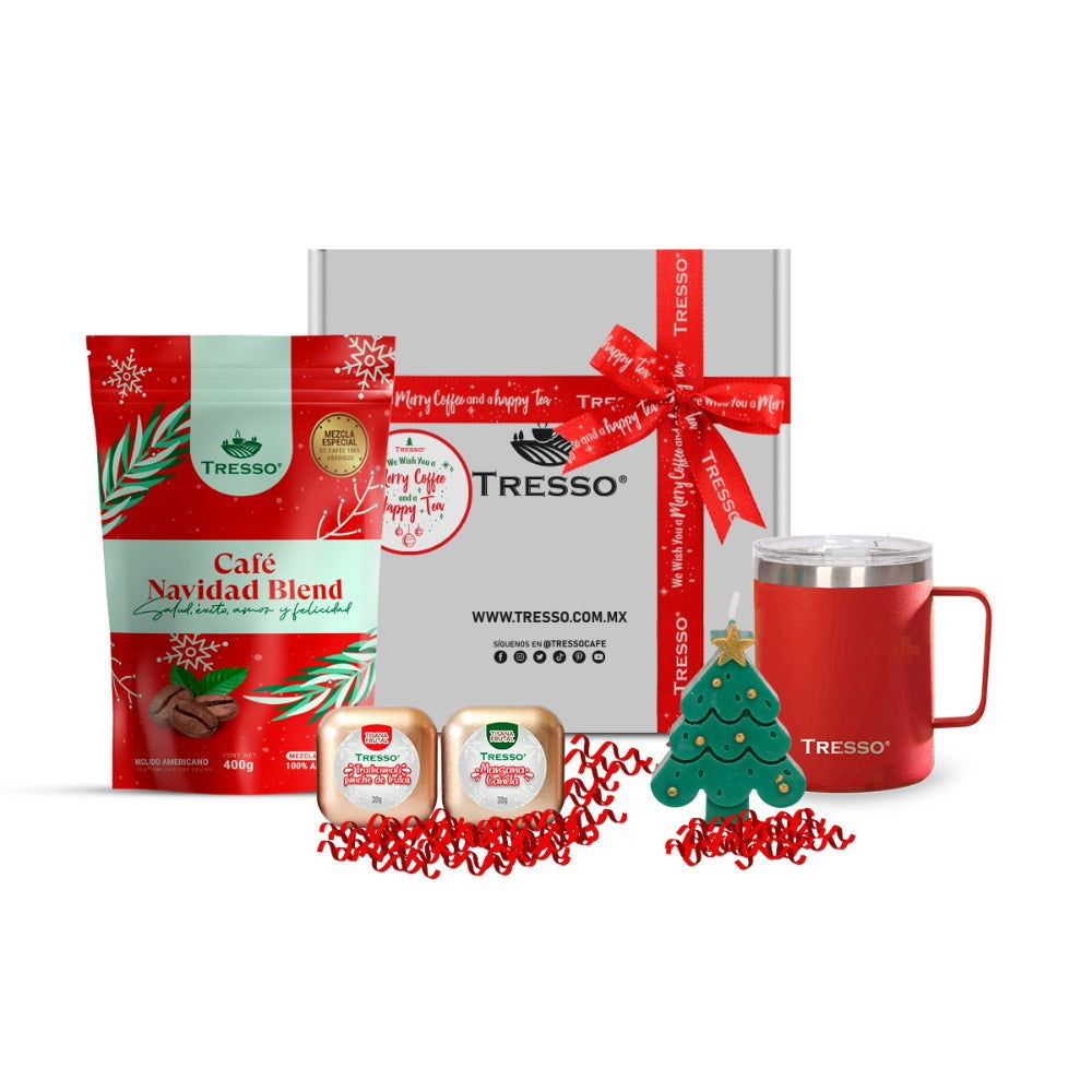 Regalo especial con taza de acero y mini tisanas - TRESSO® 
