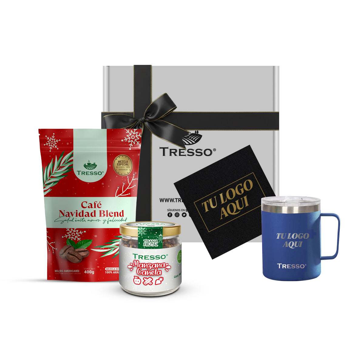 Regalo Corporativo especial con taza de acero y tisana