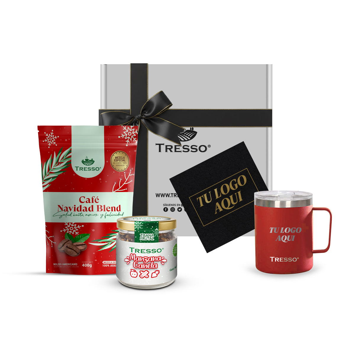 Regalo Corporativo especial con taza de acero y tisana