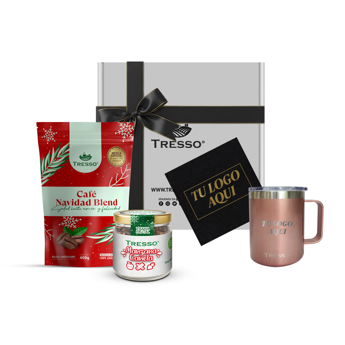 Regalo Corporativo especial con taza de acero y tisana