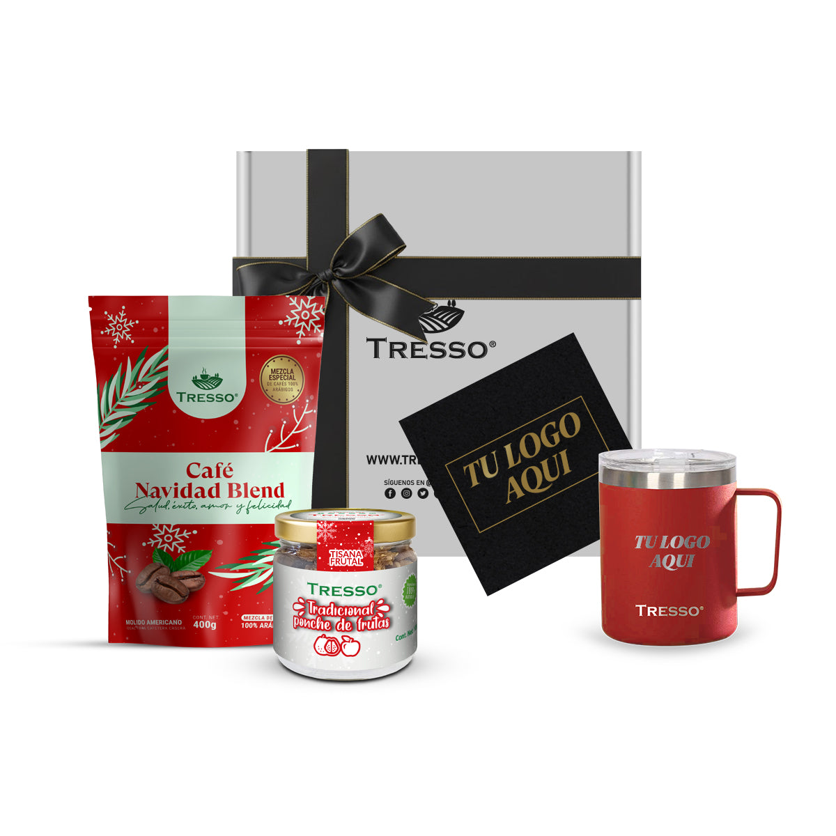 Regalo Corporativo especial con taza de acero y tisana