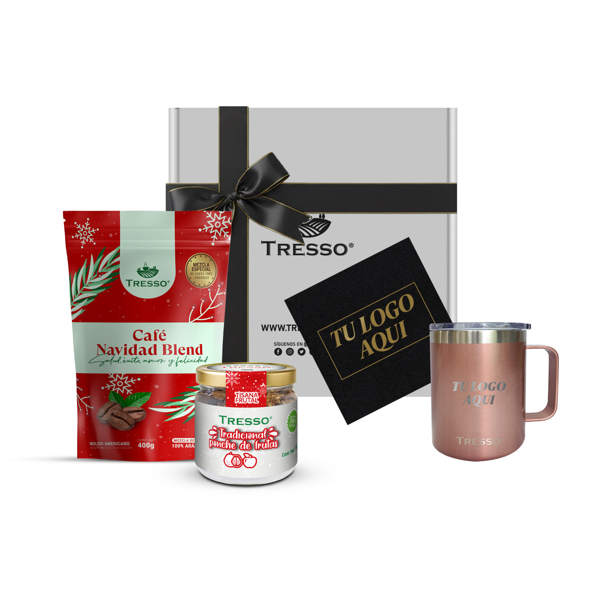 Regalo Corporativo especial con taza de acero y tisana