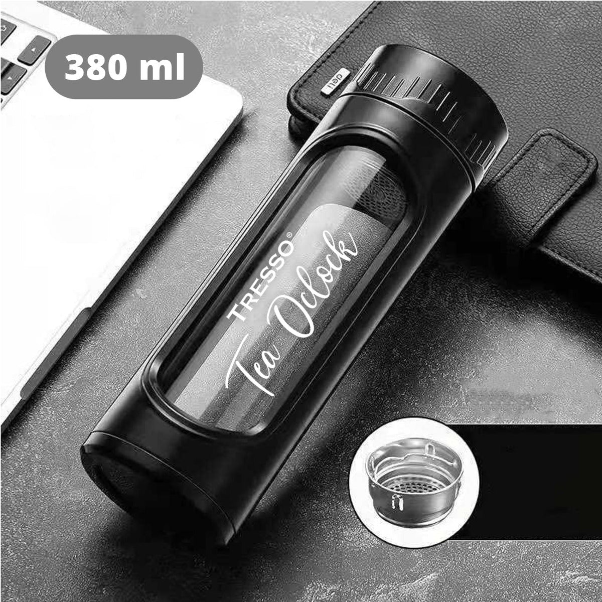 Botella de Vidrio con Infusor para Té - TRESSO®