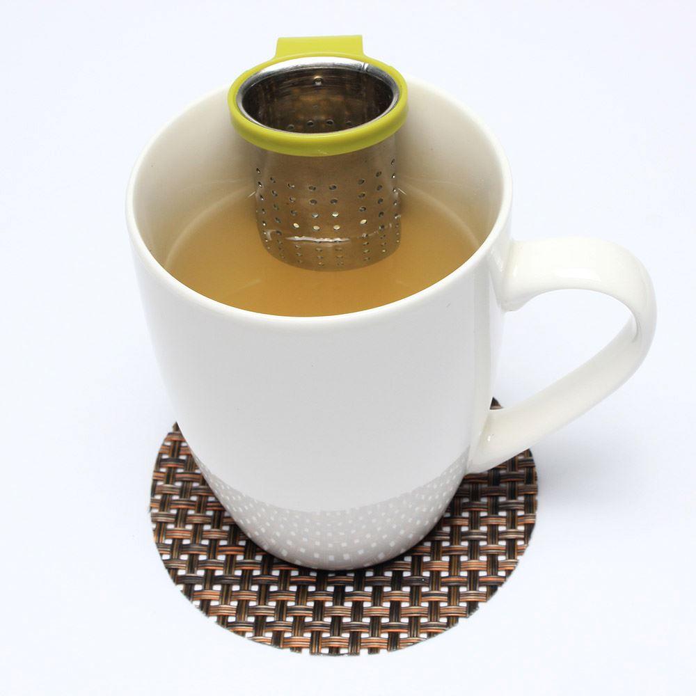 Infusor colgante para taza de acero inoxidable y silicona para té - TRESSO®