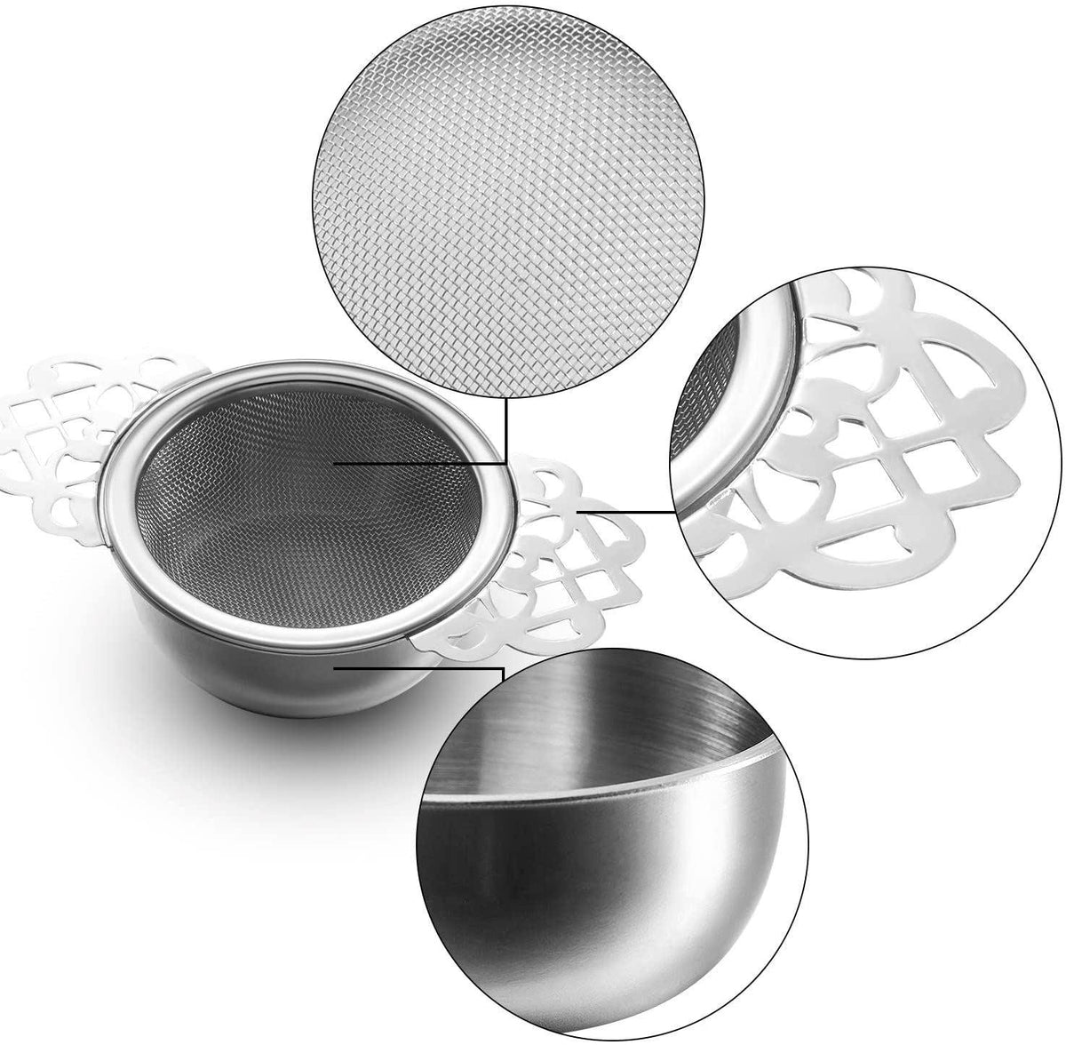 Infusor de malla metálica de acero inoxidable para té - TRESSO®