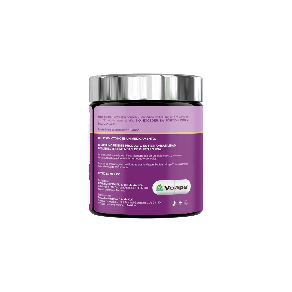 Mꝏn Blend | Triptófano, GABA,L-Teanina, Manzanilla, L-Treonato de Magnesio | 90 Cápsulas - TRESSO®