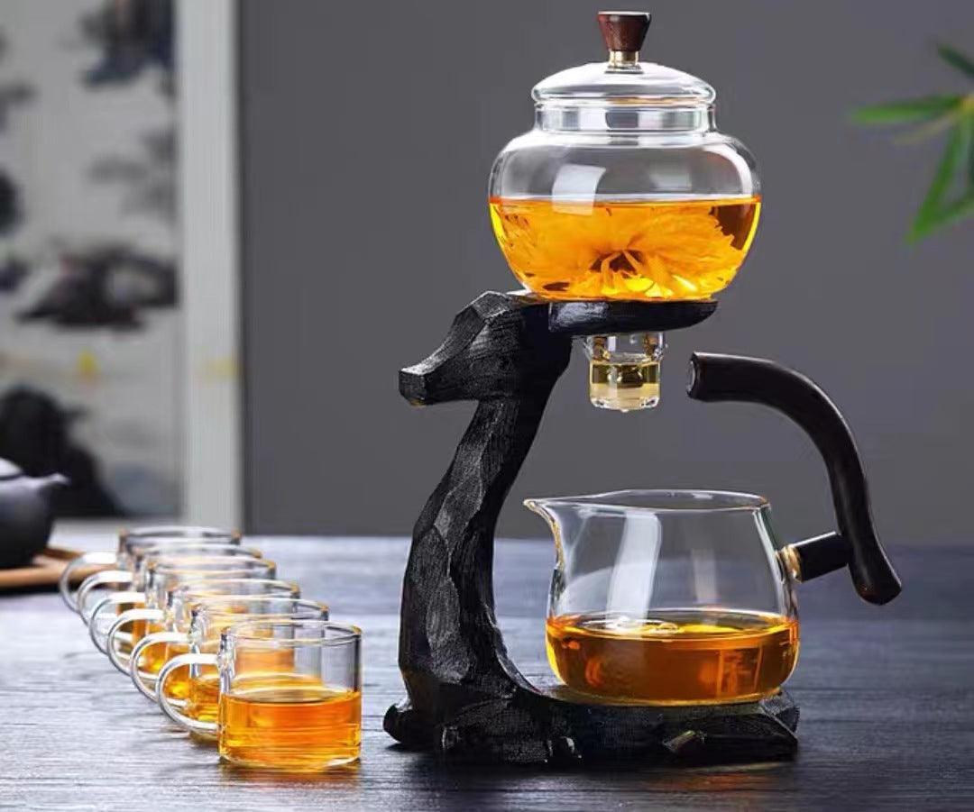 Tetera/Cafetera de madera de 300 ml y tazas - TRESSO®