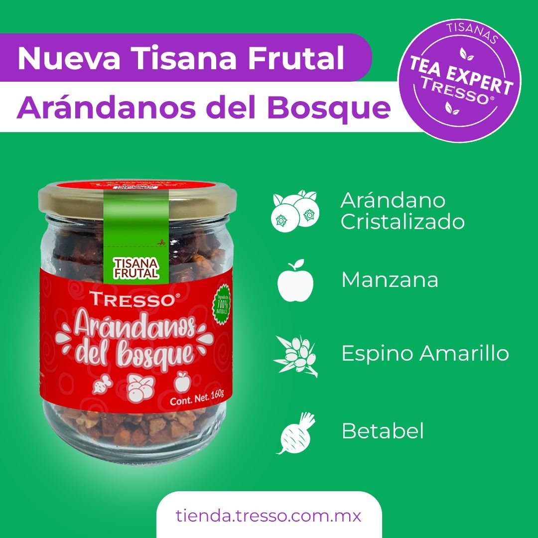 Tisana frutal: Arándanos del bosque 30g-160g - TRESSO®
